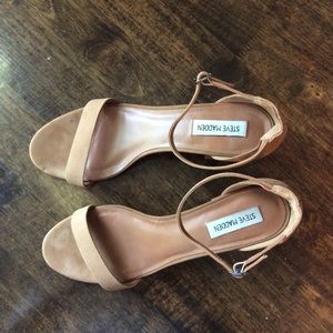 Nude Suede Look Maryjane Steve Madden Wedges